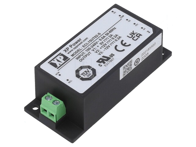 Voedingseenheid: schakelende; open; 15W; 120÷370VDC; 85÷264VAC