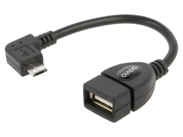 Kabel; OTG,USB 2.0; zwart