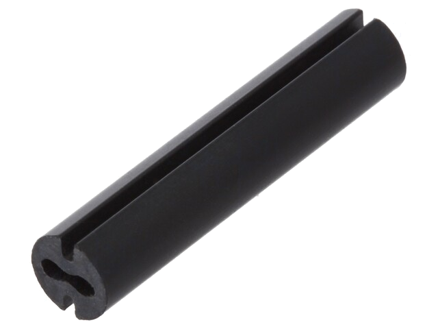 Afstandbus; LED; Øext: 4,8mm; ØLED: 3mm; L: 23mm; zwart; UL94V-0