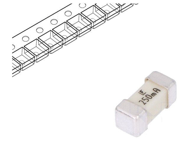 Zekering: smeltveiligheid; super snel; 250mA; 125VAC; 125V; 125VDC