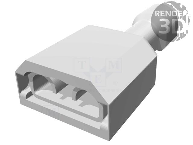 Connector: vlak; 6,3mm; 0,8mm; vrouwelijk; 0,32÷0,82mm2; klemmen