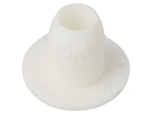 Afsluitdopje; H: 7mm; indrukken; Flensdiam: 11mm; wit; Ømont.op: 6mm