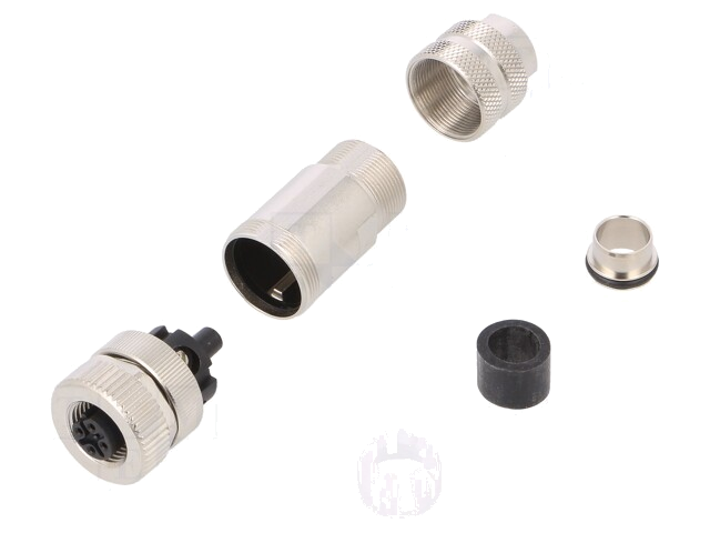 Connector: M12; stekker; 715; vrouwelijk; PIN: 5; afgeschermd; 4A