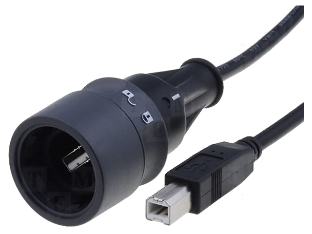 Verloopstuk: kabel-adapter; interne bajonet,push-pull; UL94V-0
