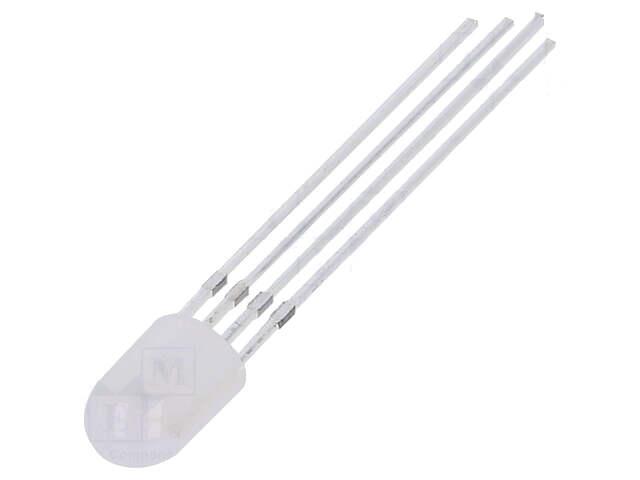 LED; rond; 5,1x4,3mm; RGB; Voorkant: convex; 1,8÷2,6/2,8÷3,6V; 20mA