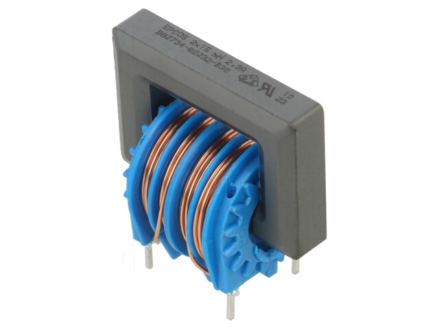 Smoorspoel: common mode; THT; 15mH; 2,3A; 185mΩ; -30÷50%; verticaal