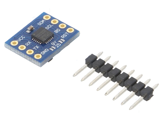 Sensor: kantelen; I2C; MPU-6050; 15,5x11,5mm; 3÷5VDC; Arduino