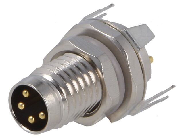 Connector: M8; mannelijk; PIN: 4; afgeschermd; contact; IP67; 30V