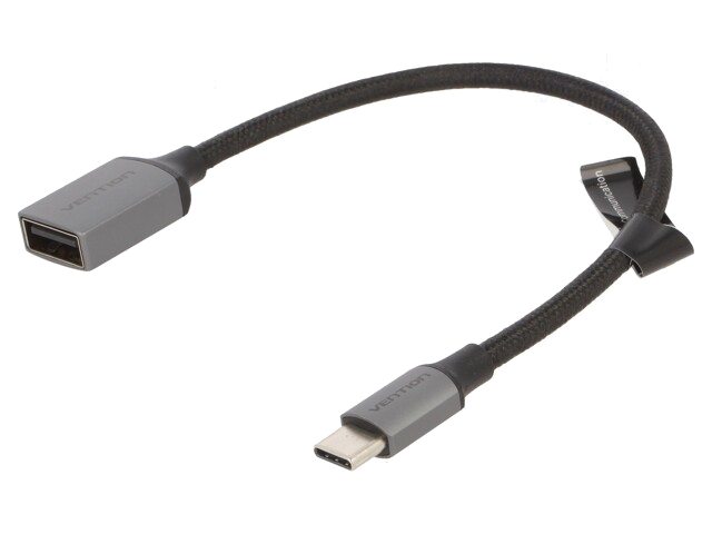 Kabel; USB 2.0; USB-A aansluiting,USB-C-stekker; vernikkeld
