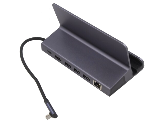 Dockingstation; USB 3.0,USB 3.2; 0,2m; aluminium