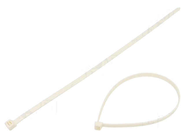 Kabelbinder; L: 380mm; W: 7,6mm; polyamide; 540N; wit; Ømax: 106,7mm