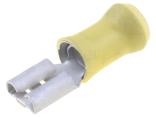 Connector: vlak; 6,3mm; 0,8mm; vrouwelijk; 4÷6mm2; klemmen; vertind