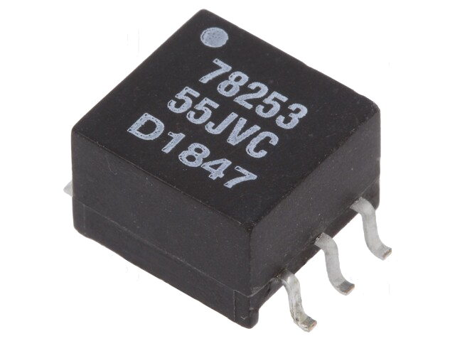 Transformator: ingegoten; 1VA; 5V; 5V; voor omvormers; 200mA; SMD