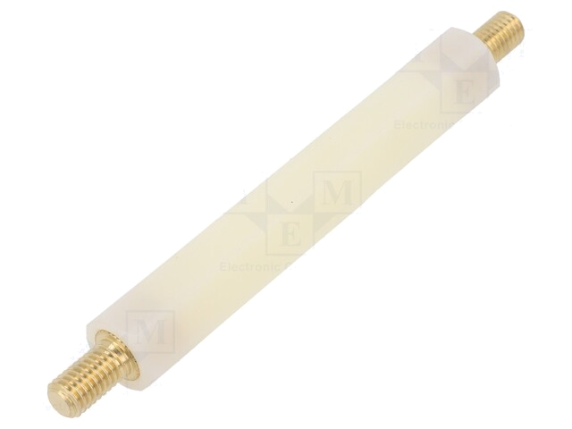 Isolatiebus; L: 100mm; UL94V-2; Mat: polyamide; Lichaam: wit