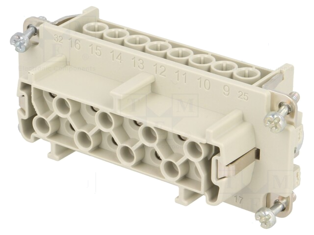 Connector: HDC; contactinzetstuk; vrouwelijk; EPIC H-BE; PIN: 16