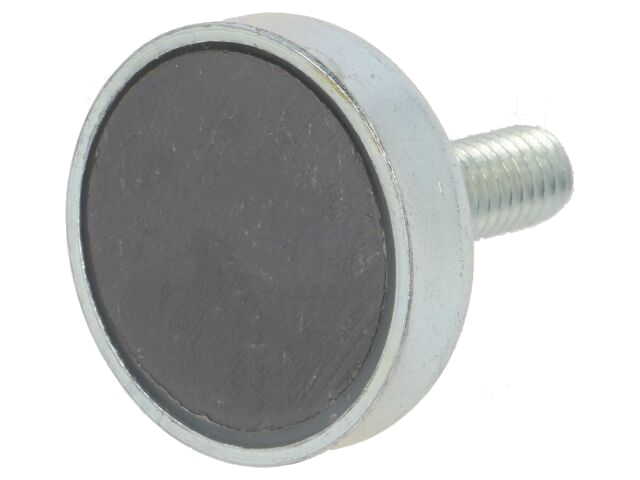Magneet: vast; hard ferriet; 40N; Ø: 25mm; H: 7mm; staal; staal