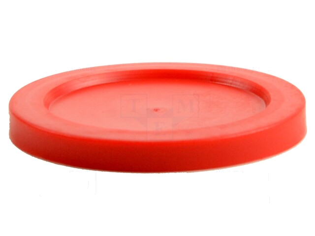 Bovenste patroonafsluitdop; rood; ingedrukt; polyethyleen