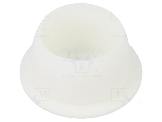 Afsluitdopje; H: 8,5mm; indrukken; Flensdiam: 19mm; wit; LDPE