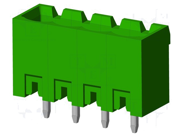 Connector: ontkoppelbare terminal strip; contact; mannelijk