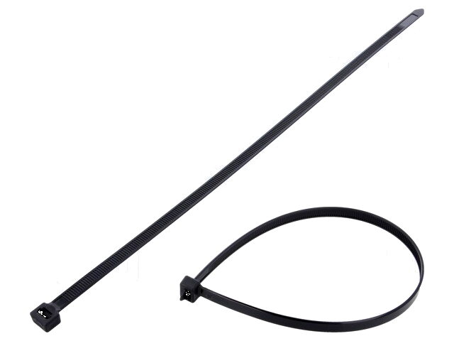 Kabelbinder; L: 400mm; W: 9mm; polyamide; 778N; zwart; Ømax: 105mm