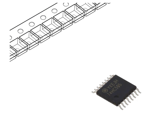 IC: digitaal; schuifregister; Ch: 8; SMD; TSSOP16; HC; 2÷6VDC