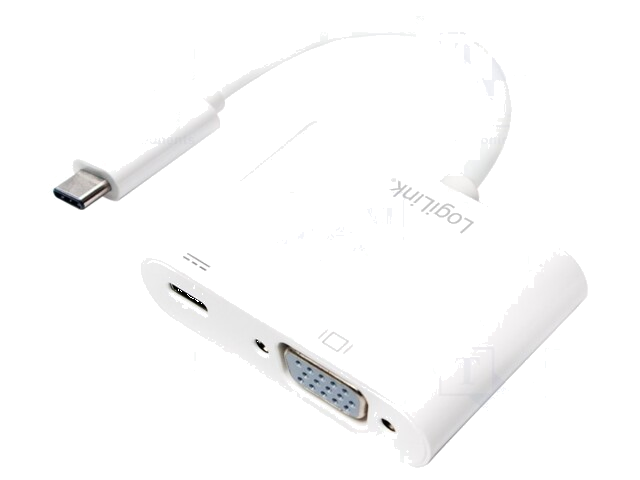 Adapter; Power Delivery (PD),USB 3.0; 140mm; wit; wit