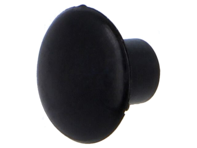 Afsluitdopje; H: 5,2mm; indrukken; Flensdiam: 9mm; zwart; LDPE