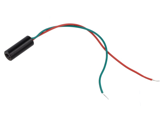 Module: laser; 0,4mW; rood; punt; 650nm; 4,5÷5,5VDC; 10÷30mA