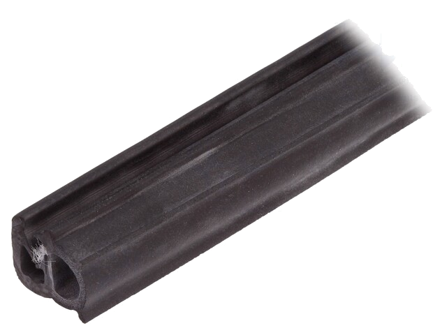 Randbescherming; EPDM; L: 50m; zwart; H: 13mm; W: 11mm; -40÷100°C