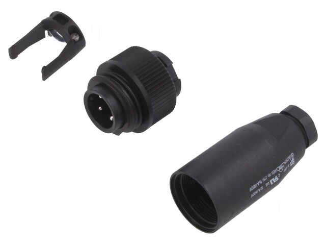 Connector: rond; stekker; 692,693,RD24; mannelijk; PIN: 4; 16A; IP67
