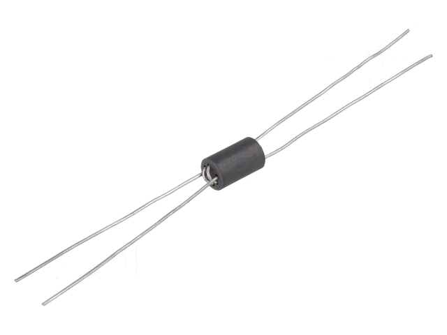Smoorspoel: ferriet; Aantal slagen smoorspoel: 1,5; 485Ω; THT