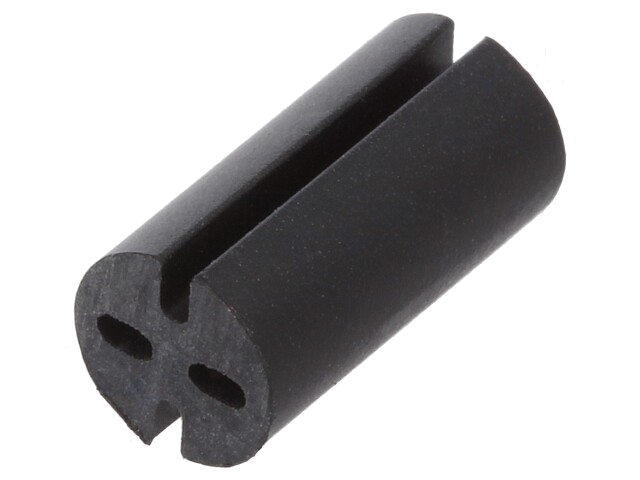 Afstandbus; LED; Øext: 5,1mm; ØLED: 5mm; L: 10mm; zwart; UL94V-0