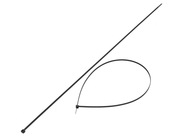 Kabelbinder; L: 650mm; W: 4,8mm; polyamide; 222N; zwart; Ømax: 195mm