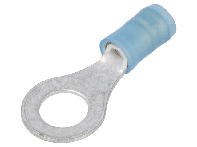 Uiteinde: oog; M6; Ø: 6,35mm; 1,25÷2mm2; klemmen; voor draad; blauw