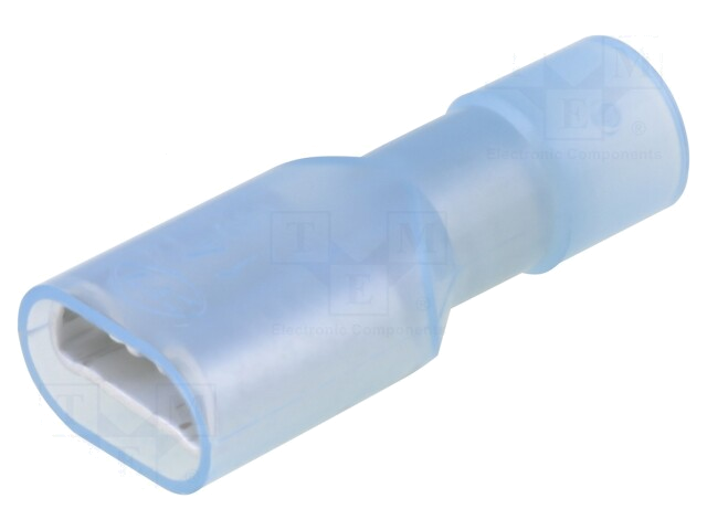Connector: vlak; 6,3mm; 0,8mm; vrouwelijk; 2mm2; klemmen
