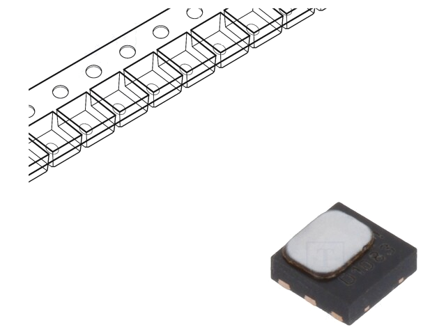 Sensor: temperatuur en vochtigheid; 0÷100%RH; -40÷125°C; DFN6