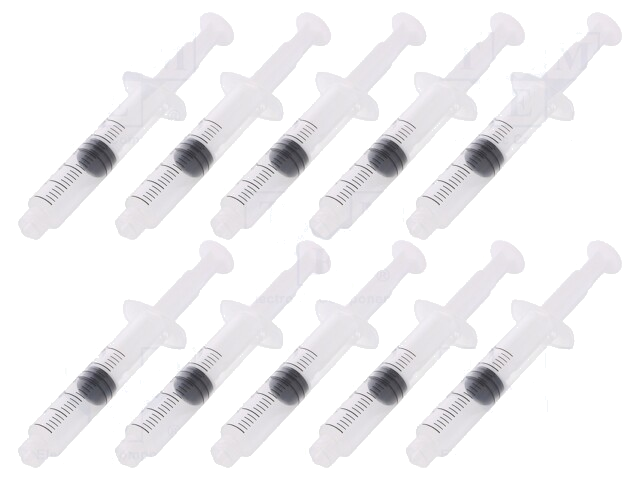 Spuit; 5ml; transparante; Luer Lock; polypropyleen; 10st.