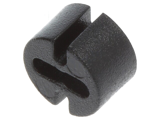 Afstandbus; LED; Øext: 4,8mm; ØLED: 3mm; L: 3mm; zwart; UL94V-0