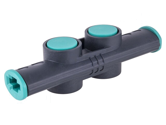 Adapter; voor het verbinden van twee klemmen