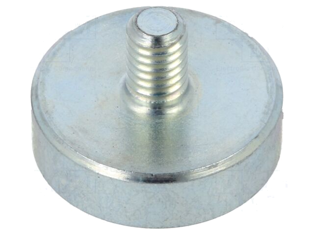 Magneet: vast; hard ferriet; 18N; Ø: 16mm; H: 4,5mm; staal; staal