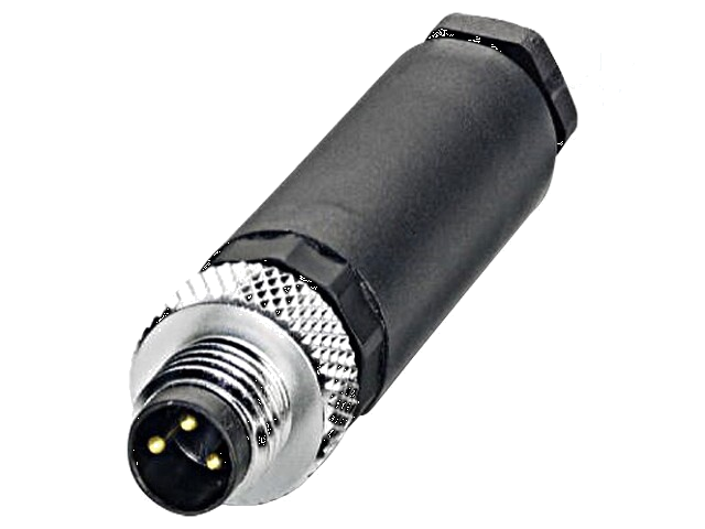 Connector: M8; mannelijk; PIN: 3; recht; voor draad; stekker; 4A; 60V