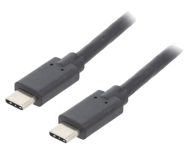 Kabel; USB 3.1; USB-C-stekker,aan beide zijden; 1,4m; zwart