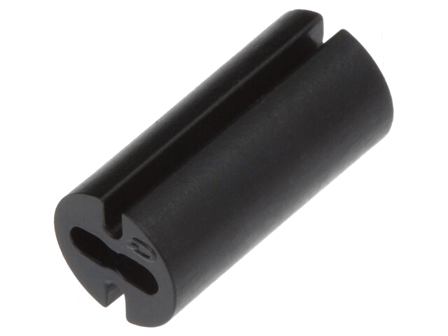 Afstandbus; LED; Øext: 4,8mm; ØLED: 3mm; L: 10mm; zwart; UL94V-0