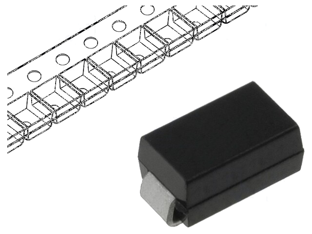 Diode: gelijkrichter Schottky; SMD; 150V; 2A; SMA; rol,band