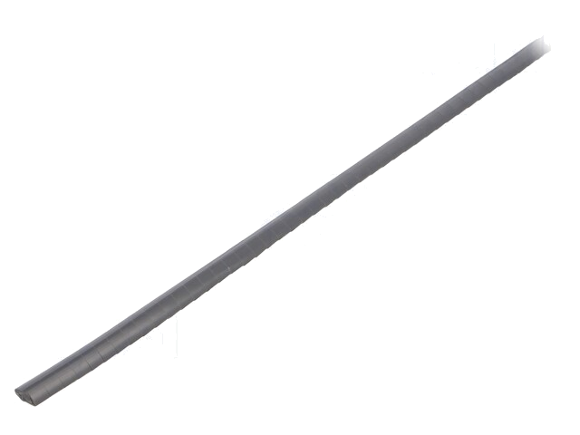 Randbescherming; PVC; L: 10m; grijs; H: 6mm; W: 4mm; -30÷70°C