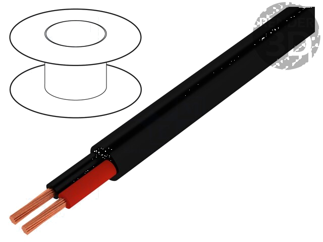 Leiding: voor luidsprekers; HELUSOUND® 400; 2x2,5mm2; koord; Cu