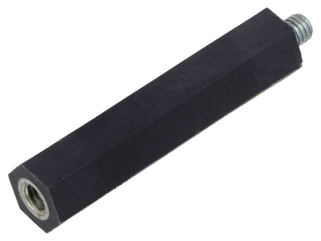 Isolatiebus; Int.schroefdraad: M6; L: 60mm; UL94V-0; Mat: polyester