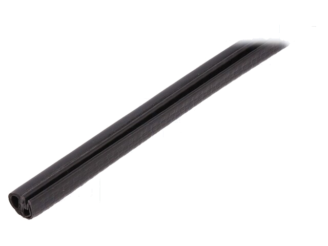 Randbescherming; EPDM,PVC; L: 20m; zwart; H: 9,5mm; W: 6,5mm