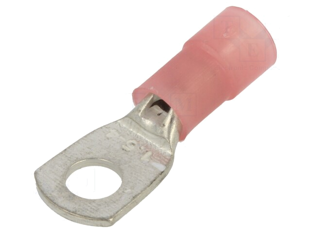 Uiteinde: buis; M4; Ø: 4,2mm; 0,25÷1,5mm2; klemmen; voor draad; rood