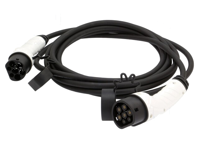 Kabel: eMobility; 1x0,75mm2,5x2,5mm2; 400V; 11kW; IP55; 7,5m; 16A